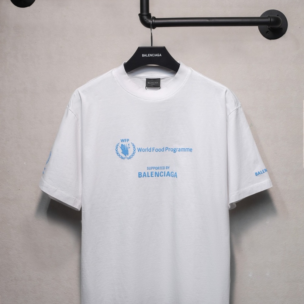 Balenciaga vintage WFP World Food Program summer joint short-sleeved T-shirt